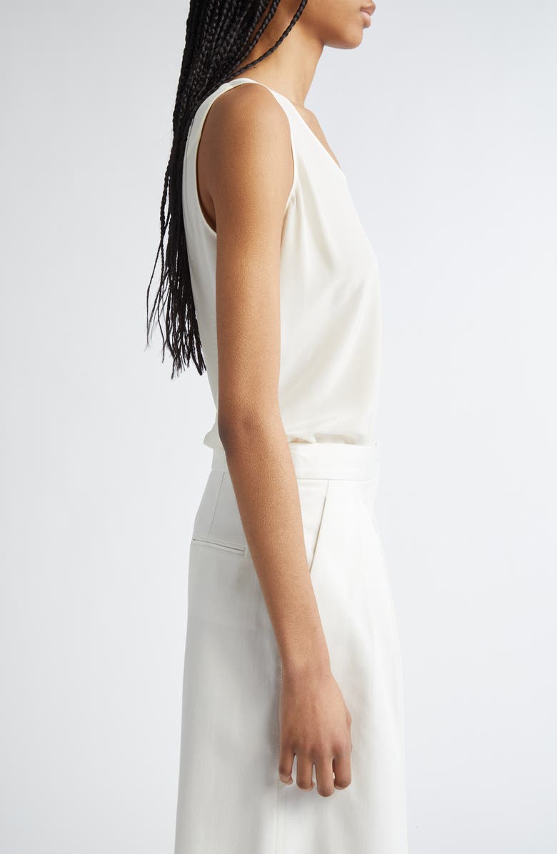 PARTOW Eliana Silk Crêpe de Chine Tank, Alternate, color, Ivory
