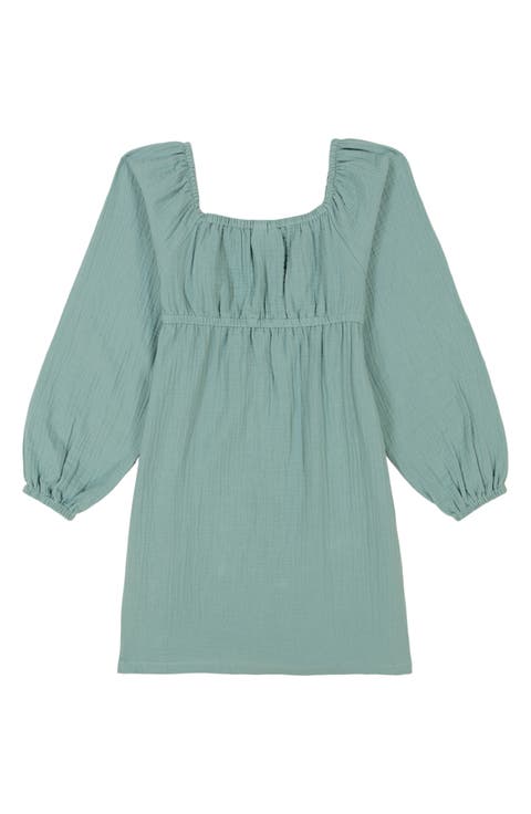 Kids' Balloon Sleeve Dress (Big Kid)