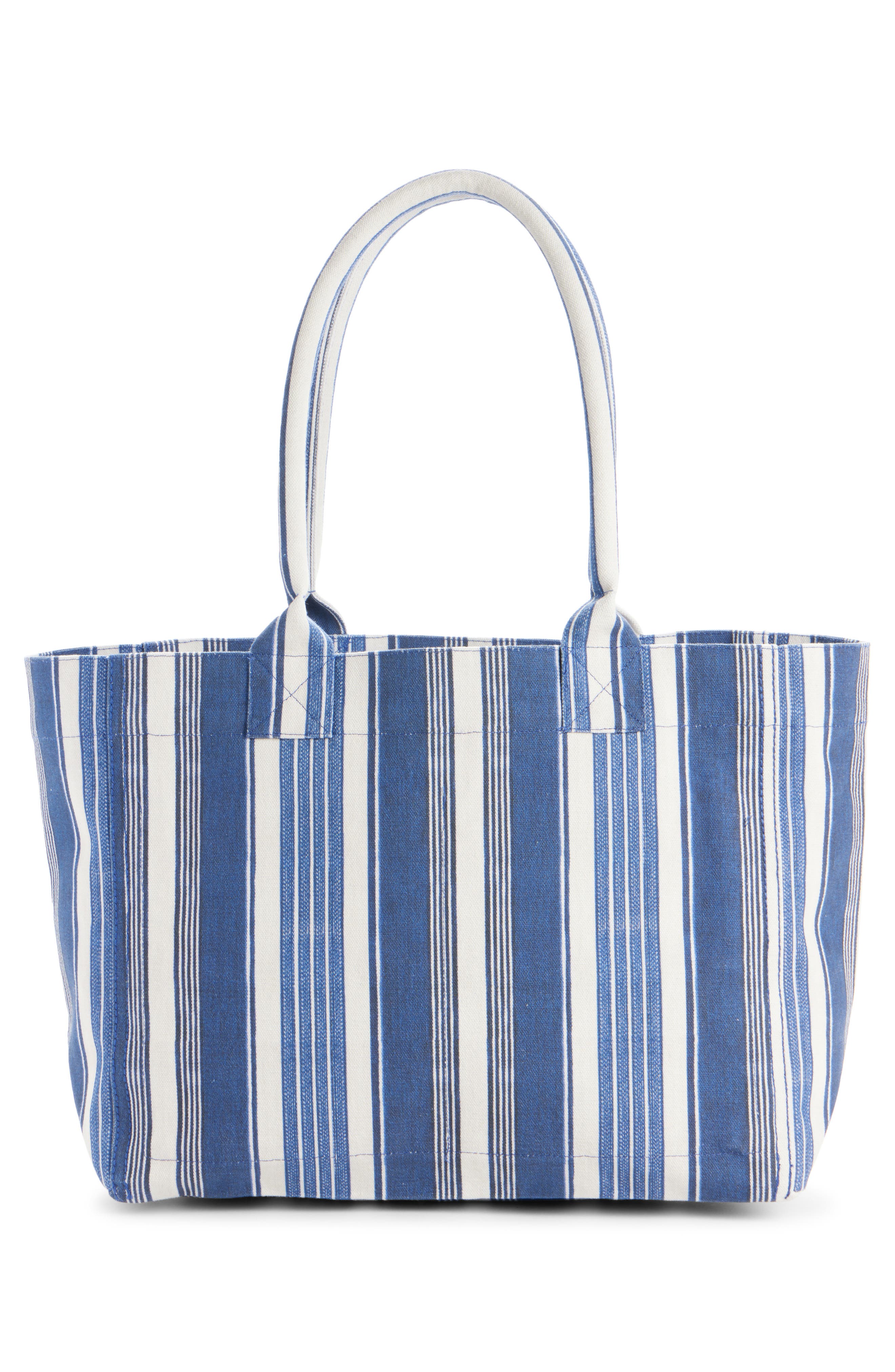Isabel Marant Small Yenky Stripe Canvas Tote, Alternate, color, 