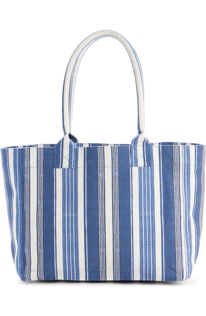Isabel Marant Small Yenky Stripe Canvas Tote, Alternate, color,