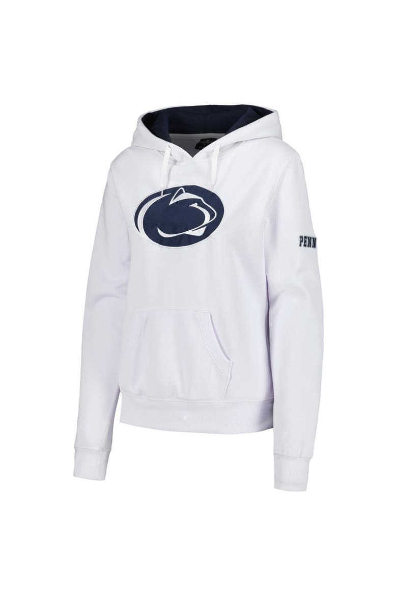 Women's White Penn State Nittany Lions Team Big Logo Pullover Hoodie, Alternate, color, White