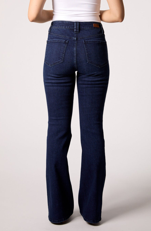 Blue Revival Maya Mid Rise Bootcut Jeans In Blue