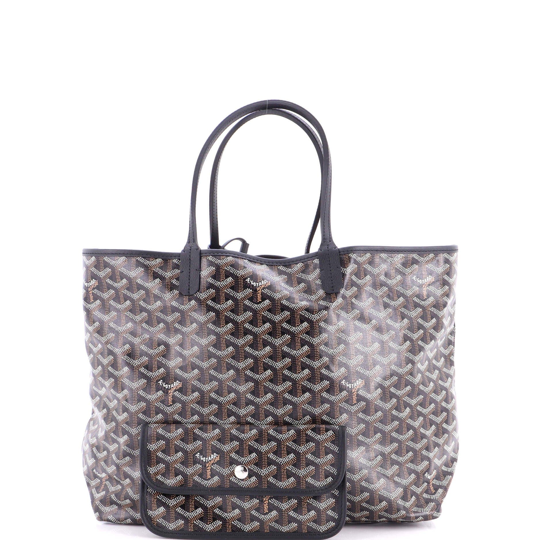 Pre-Owned Goyard Saint Louis Tote Coated Canvas PM, Alternate, color, Black