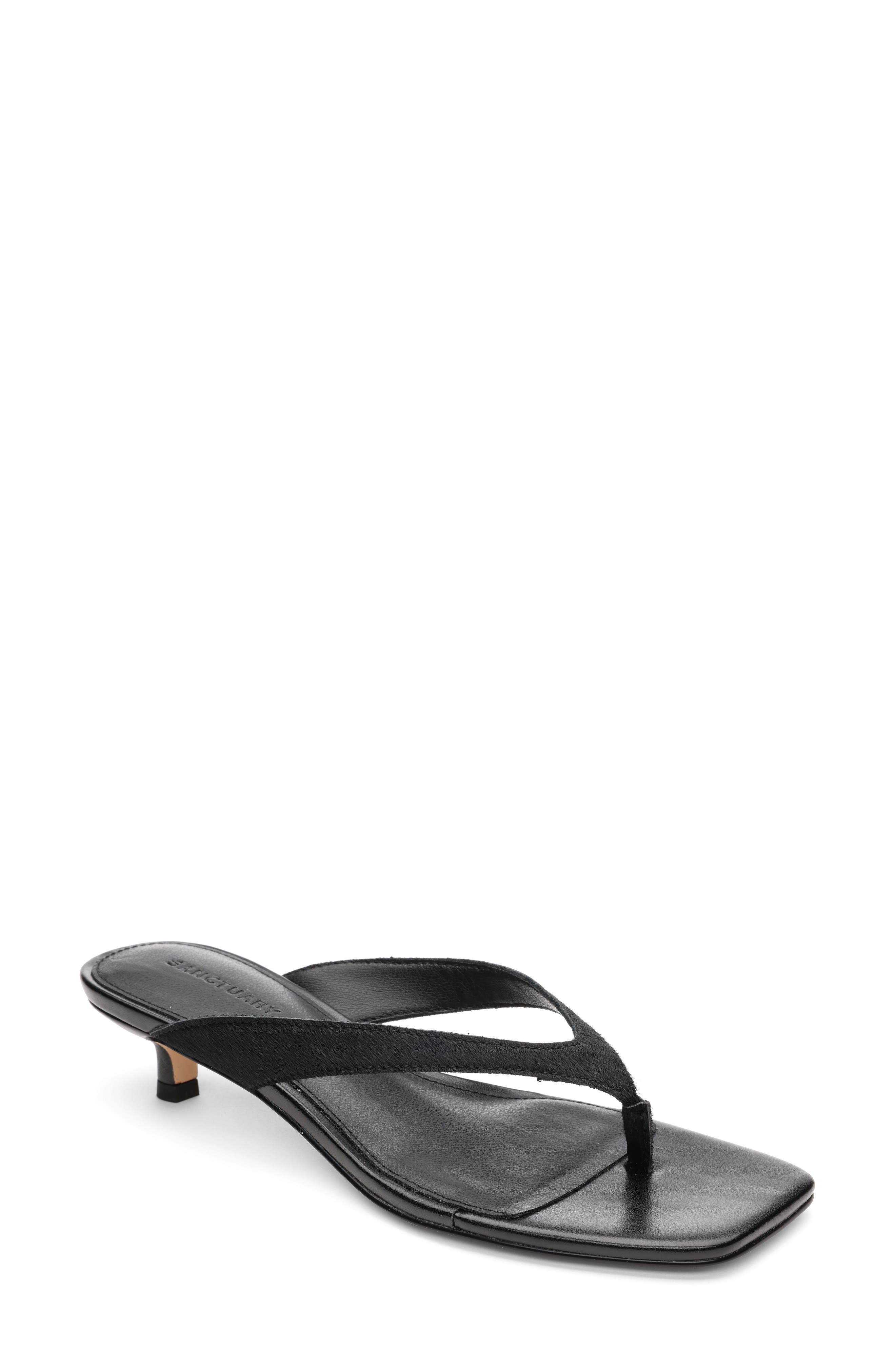 Sanctuary Ease Genuine Calf Hair Sandal, Main, color, 