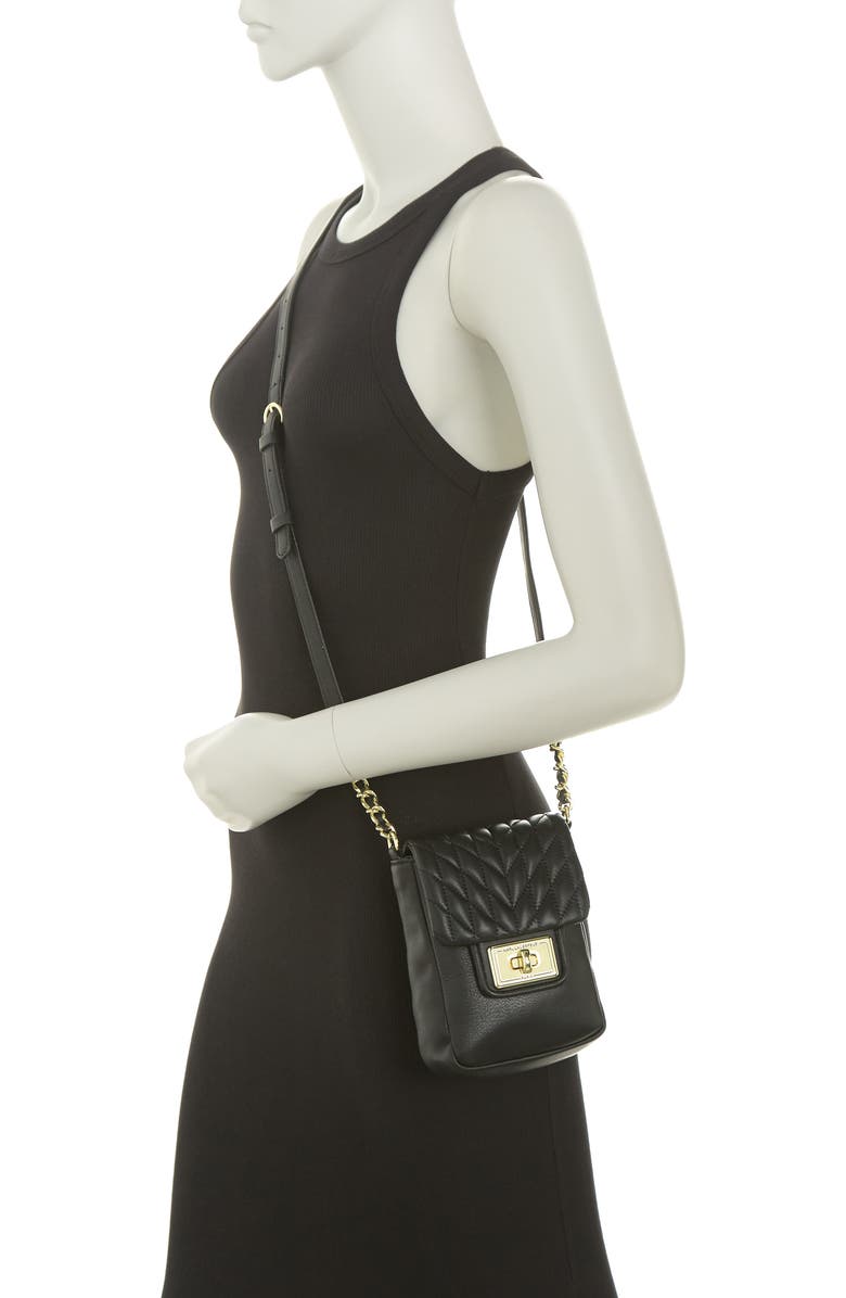 KARL LAGERFELD PARIS Agyness Leather Crossbody Bag, Alternate, color,
