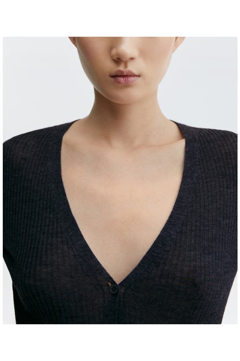 Wool Cardigan, Alternate, color, CHARCOAL
