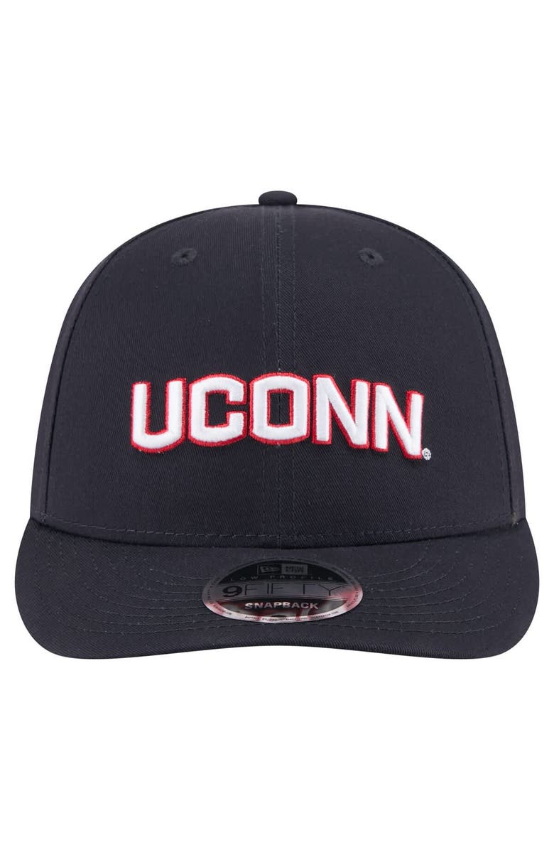 New Era Men's New Era Navy UConn Huskies Low Profile 9FIFTY Snapback Hat, Alternate, color, 