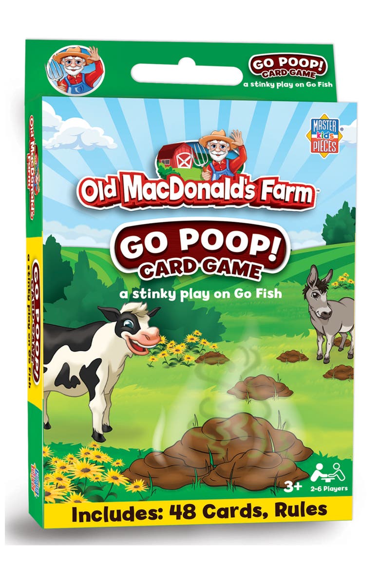 Old MacDonald's Farm Go Poop Card Game, Main, color, Multicolor