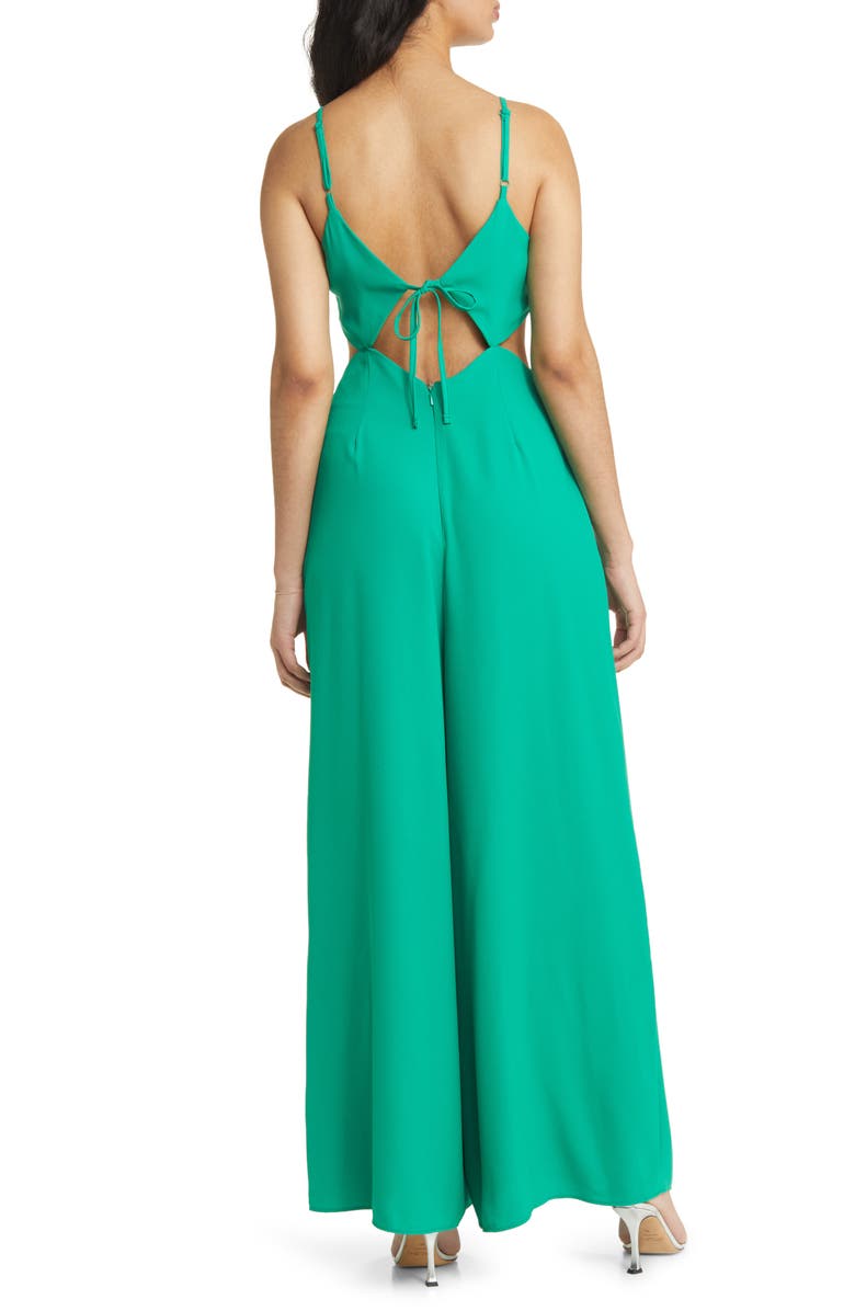 Topshop Cami Wide Leg Jumpsuit, Alternate, color, 