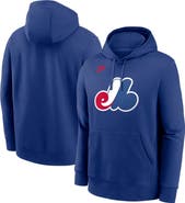 Nike Men
s Nike Blue Montreal Expos Cooperstown Collection Logo Club Pullover Hoodie