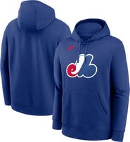 Nike Men
s Nike Blue Montreal Expos Cooperstown Collection Logo Club Pullover Hoodie