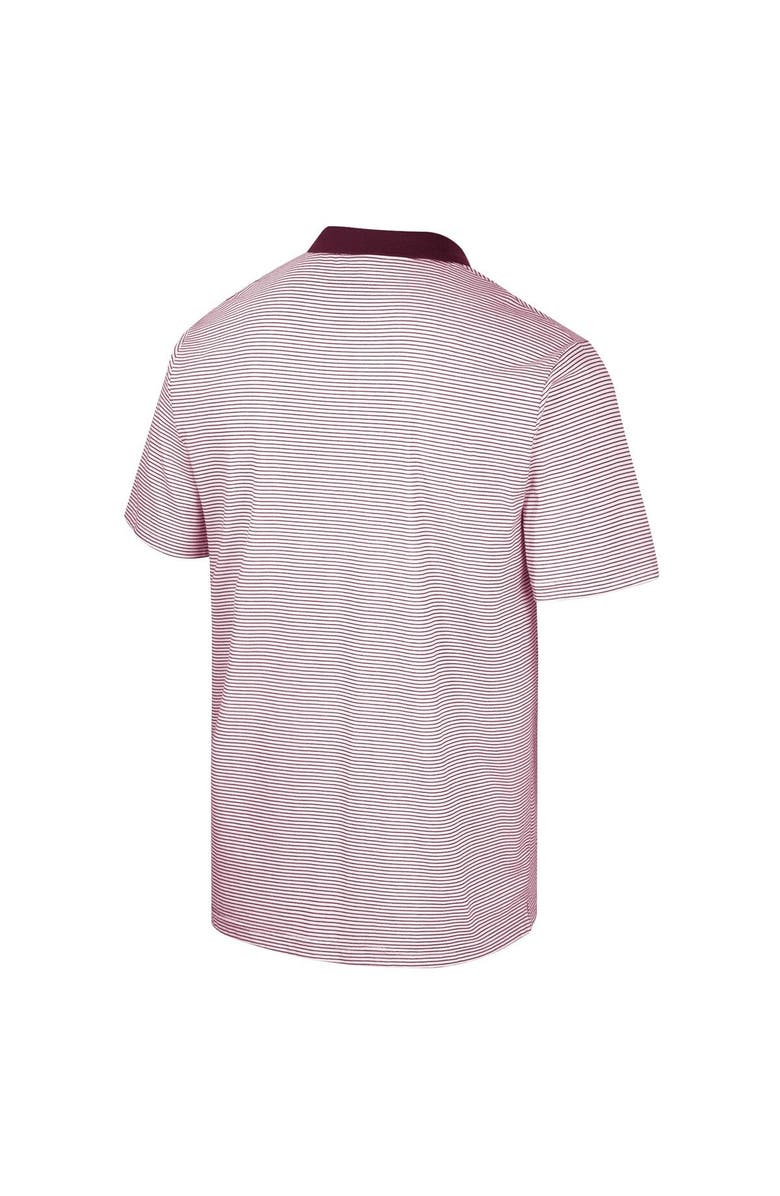 COLOSSEUM Men's Colosseum White Virginia Tech Hokies Print Stripe Polo, Alternate, color, White