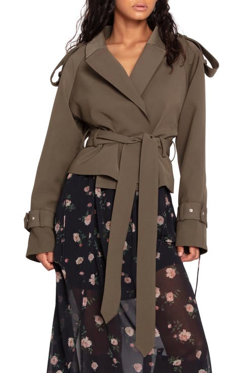 Fast Car Crop Trench Coat