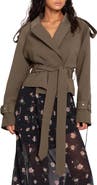 Belle & Bloom Fast Car Crop Trench Coat