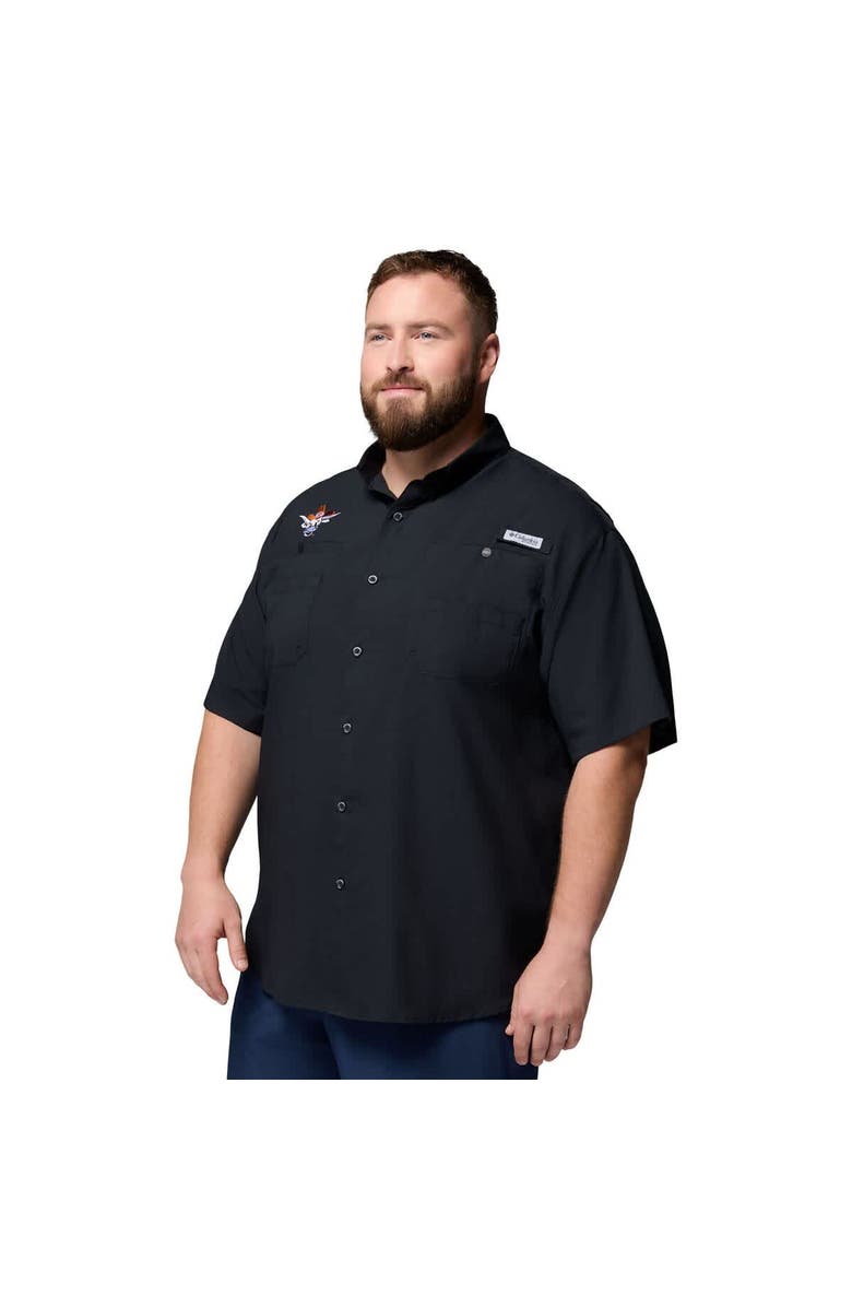 Columbia Men's Columbia  Black Texas Longhorns Big & Tall Tamiami Omni-Shade Button-Down Shirt, Alternate, color, 