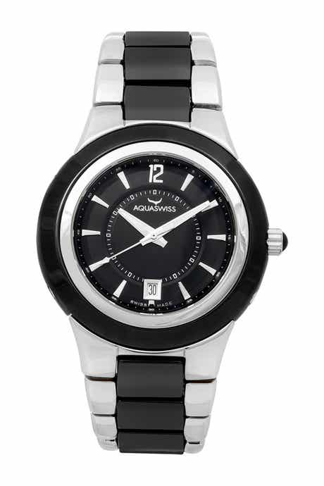 AQUASWISS Unisex C91 M Ceramic Strap Watch, 45mm