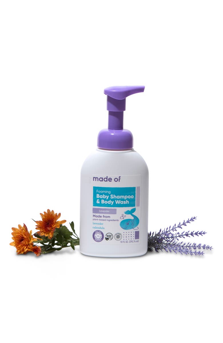 MADE OF Organic Lavender Baby Shampoo & Body Wash, Alternate, color, 
