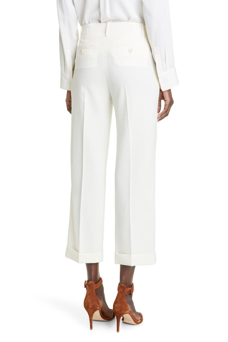 Santa Cruz Stretch Virgin Wool Ankle Trousers, Alternate, color, WHITE 990