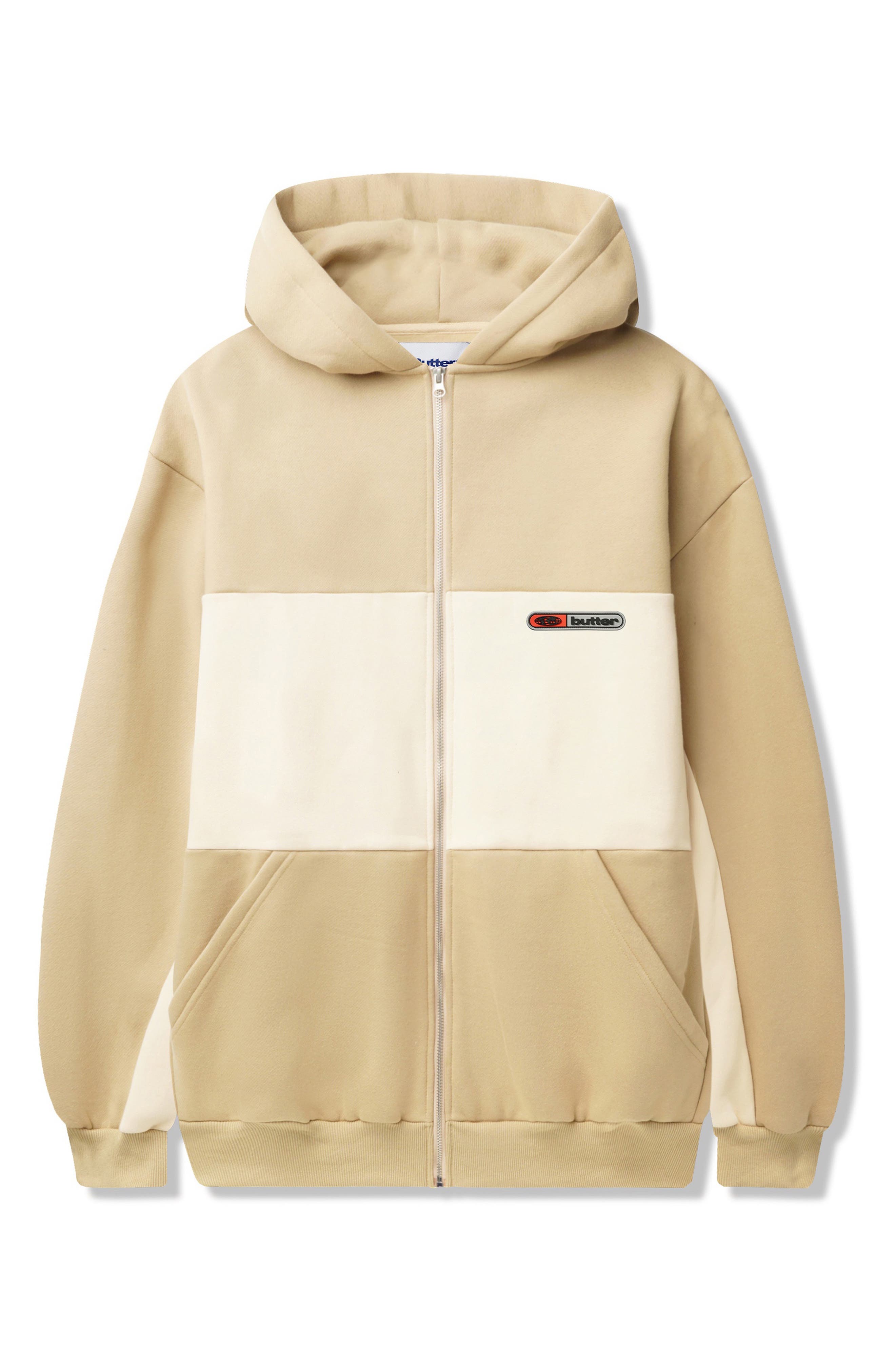 Butter Goods Colorblock Panel Zip Hoodie (Men) | Nordstromrack