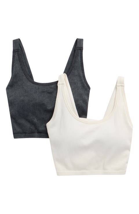 2-Pack Alamo Stonewash Ribbed Seamless Sports Bras