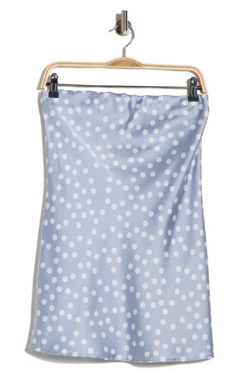 Polka Dot Strapless Tunic Top