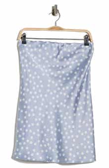 Polka Dot Strapless Tunic Top