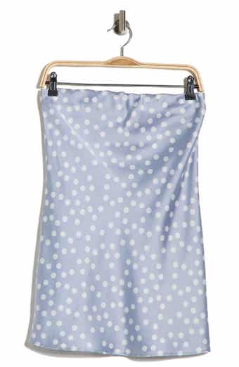 Polka Dot Strapless Tunic Top