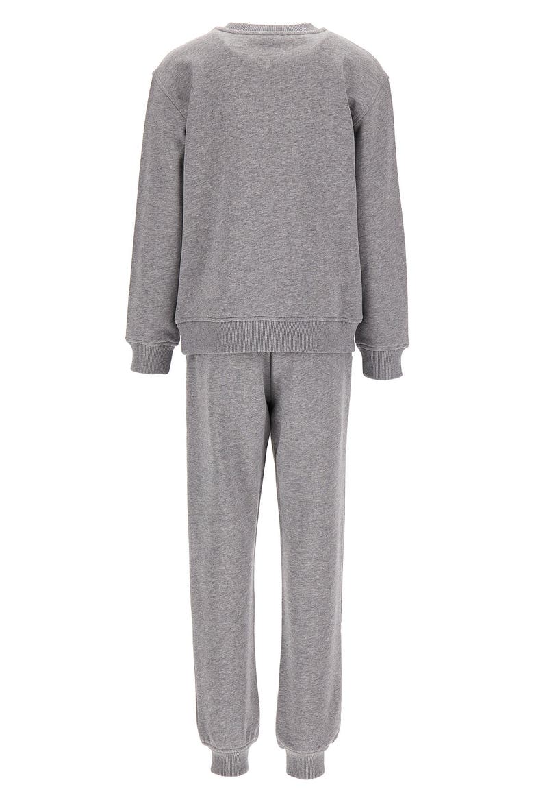 Kids' Stripe Logo Cotton Sweatshirt and Joggers Set, Alternate, color, 60901 GREY MELA