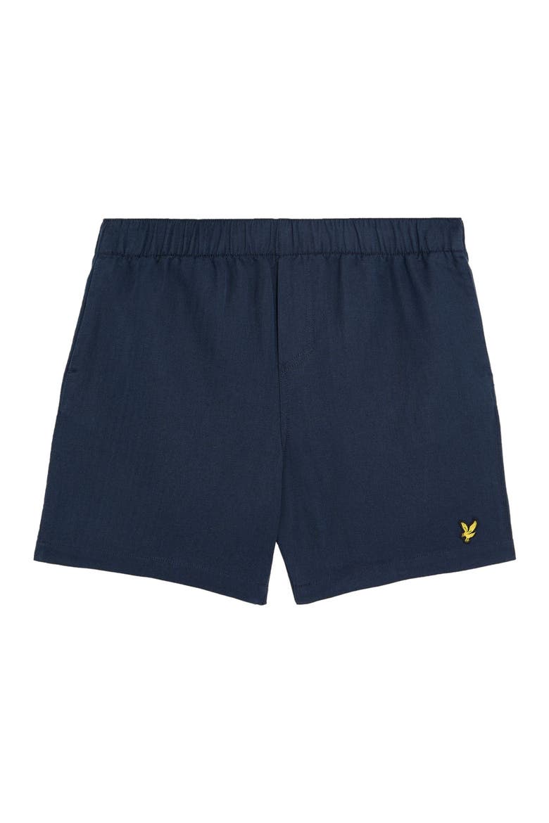 Linen Deck Shorts, Alternate, color, Dark Navy