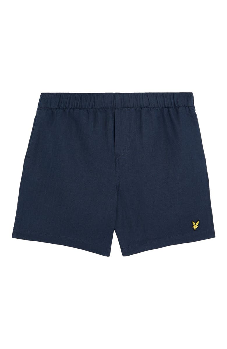 Lyle & Scott Linen Deck Shorts, Alternate, color, Dark Navy