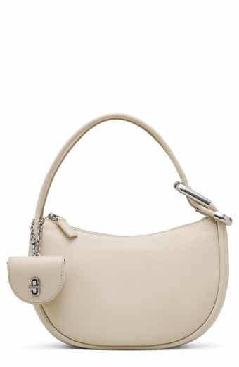 The Dual Mini Crescent Leather Shoulder Bag