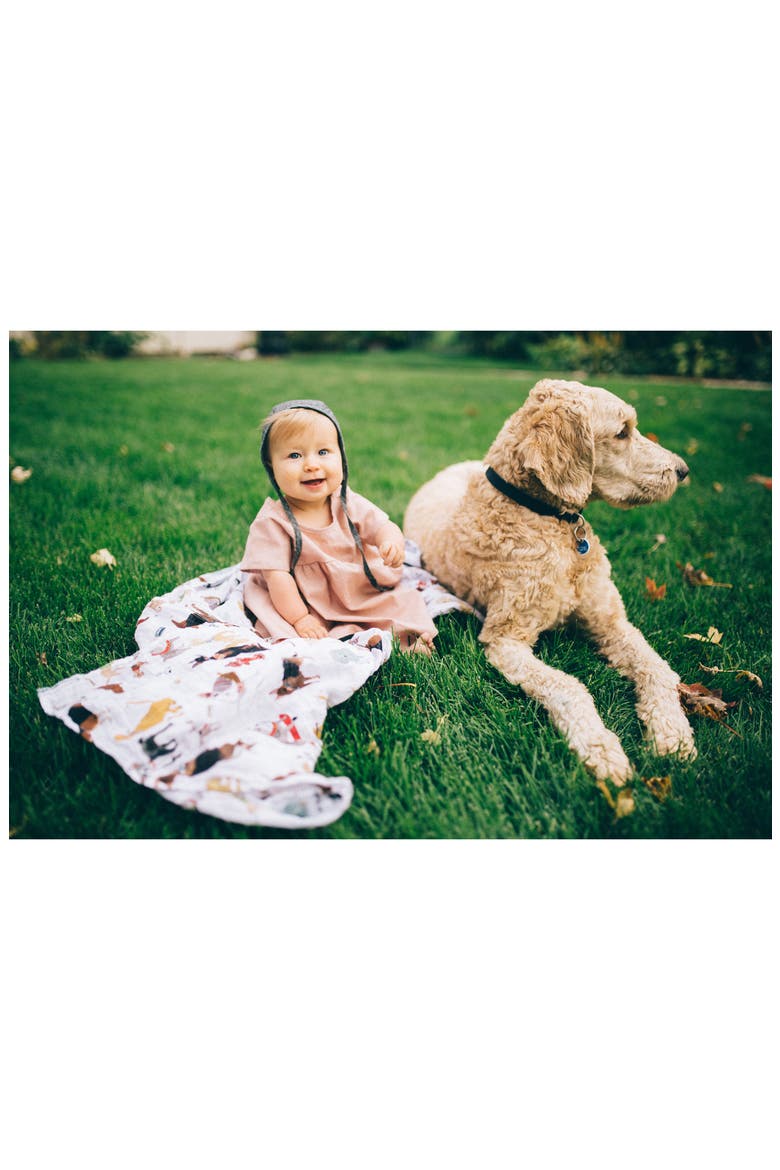 3-Pack Cotton Muslin Swaddle Blankets, Alternate, color, WOOF