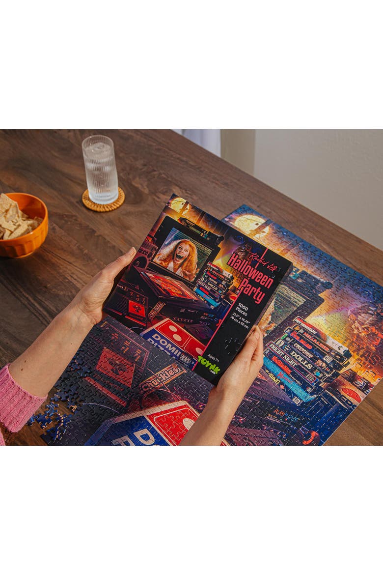 Halloween Pizza Party 1000-Piece Jigsaw Puzzle By Rachid Lotf | Toynk Exclusive, Alternate, color, Multi-Color