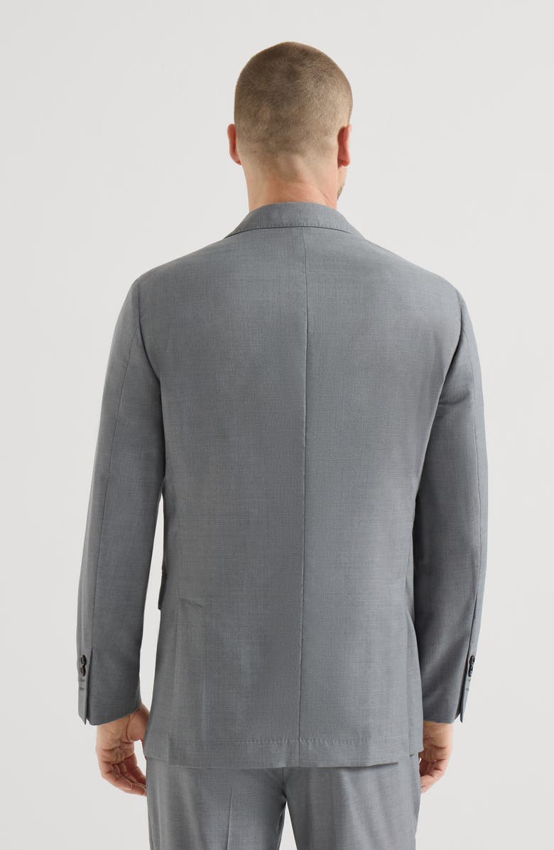 Brunello Cucinelli Hopsack blazer, Alternate, color, Grey