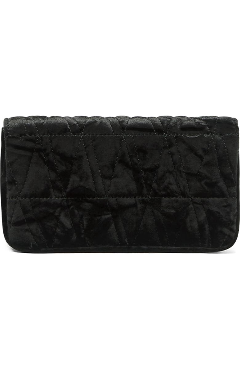 Versace Mini Virtus Quilted Velvet Evening Bag, Alternate, color,