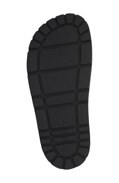 Mia Gya Platform Slide Sandal In Black