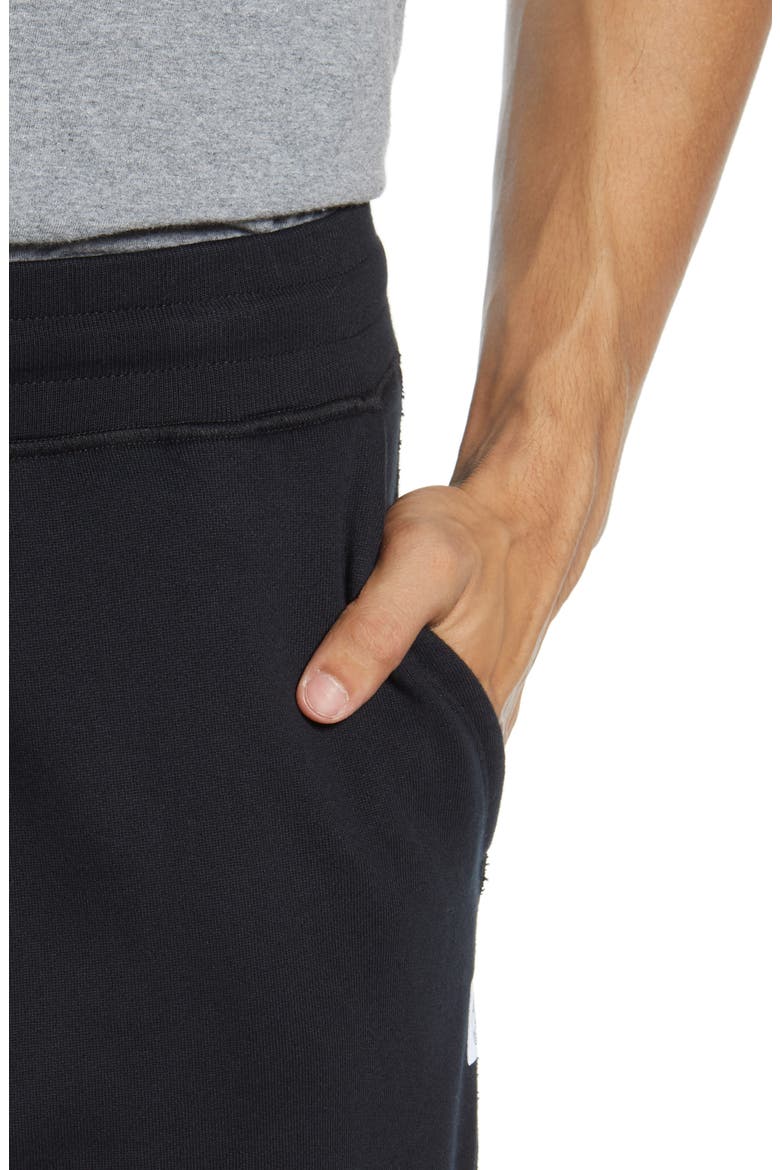 Slim Midweight Terry Sweatpants, Alternate, color, HEATHER BLACK