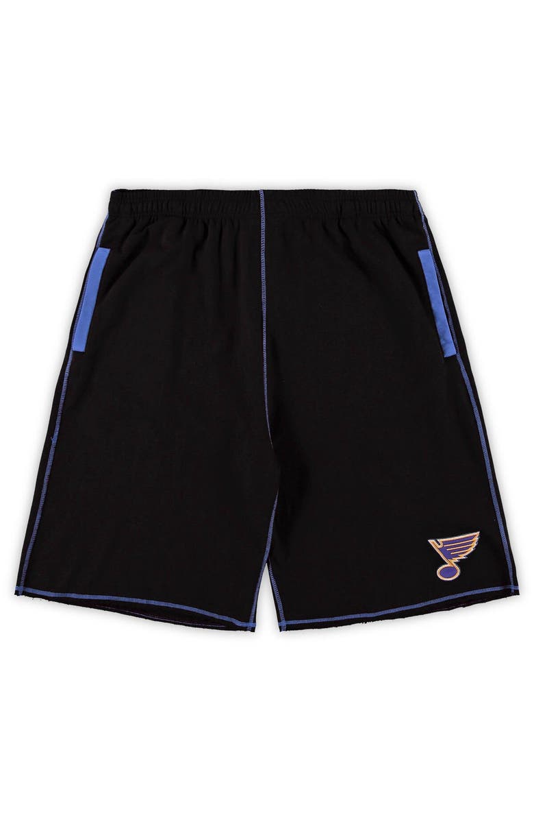 PROFILE Men's Black St. Louis Blues Big & Tall French Terry Shorts, Main, color, Black