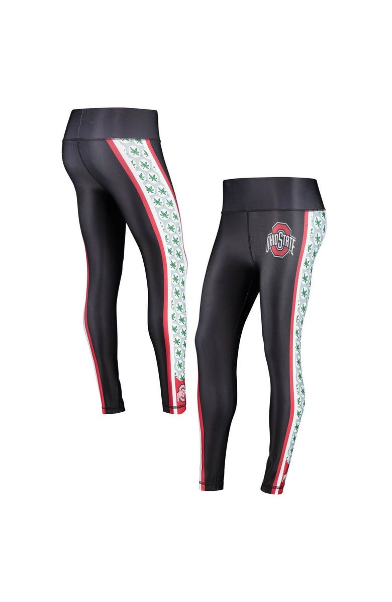 CONCEPTS SPORT Women's Concepts Sport Black Ohio State Buckeyes Dormer Knit Leggings, Alternate, color, 