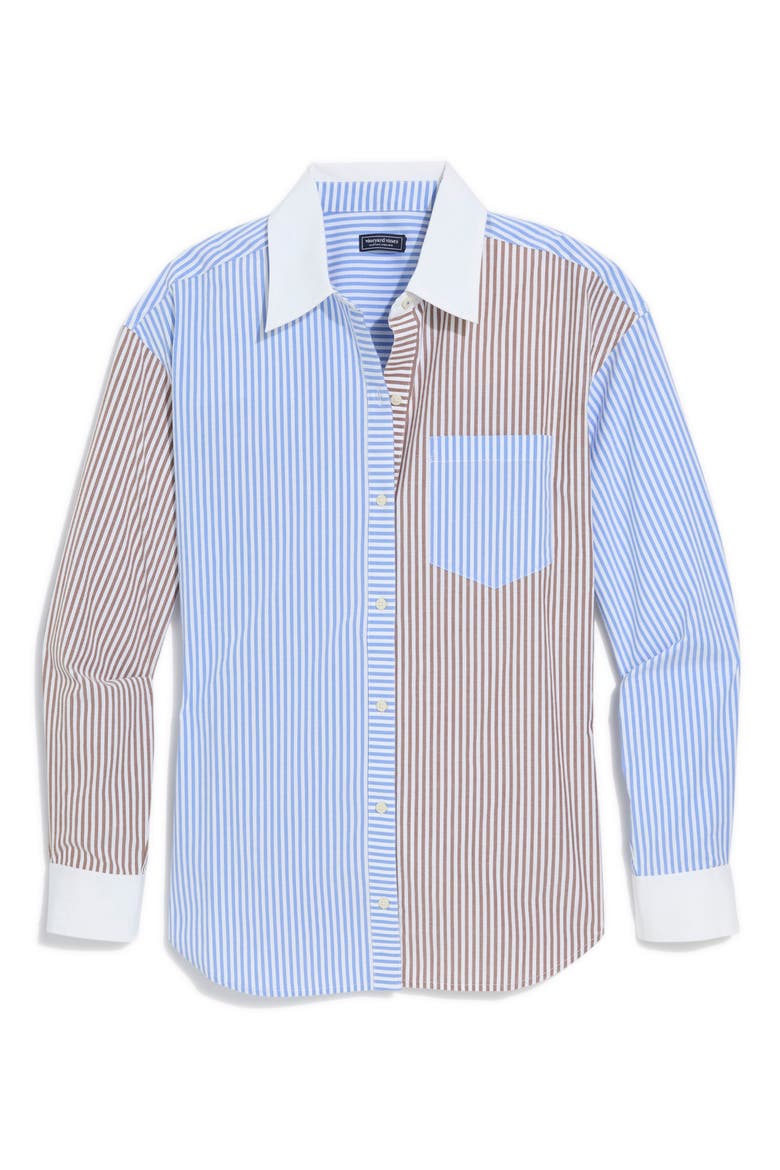 Birdie Stretch Cotton Button-Up Shirt, Alternate, color, MULTI COLOR STRIPE
