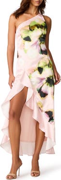 Steve Madden Mindy Floral Print High-Low Dress