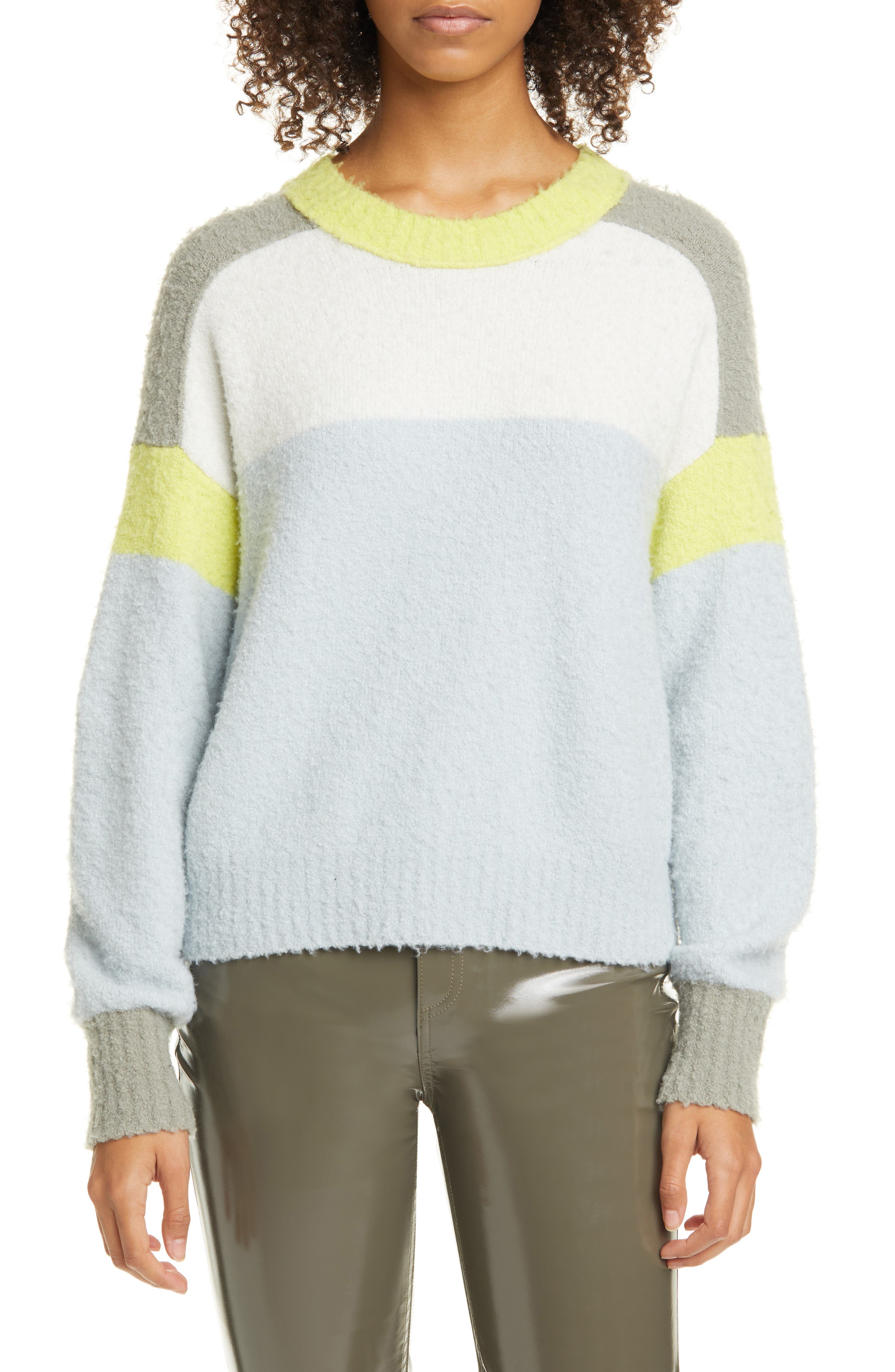 Ad Rag Com rag & bone Lilou Colorblock Crewneck Sweater (Women) | Nordstromrack
