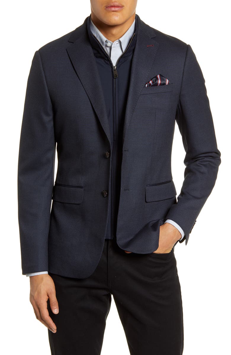 Ted Baker London Rhino Slim Fit Sport Coat with Insert, Main, color, 