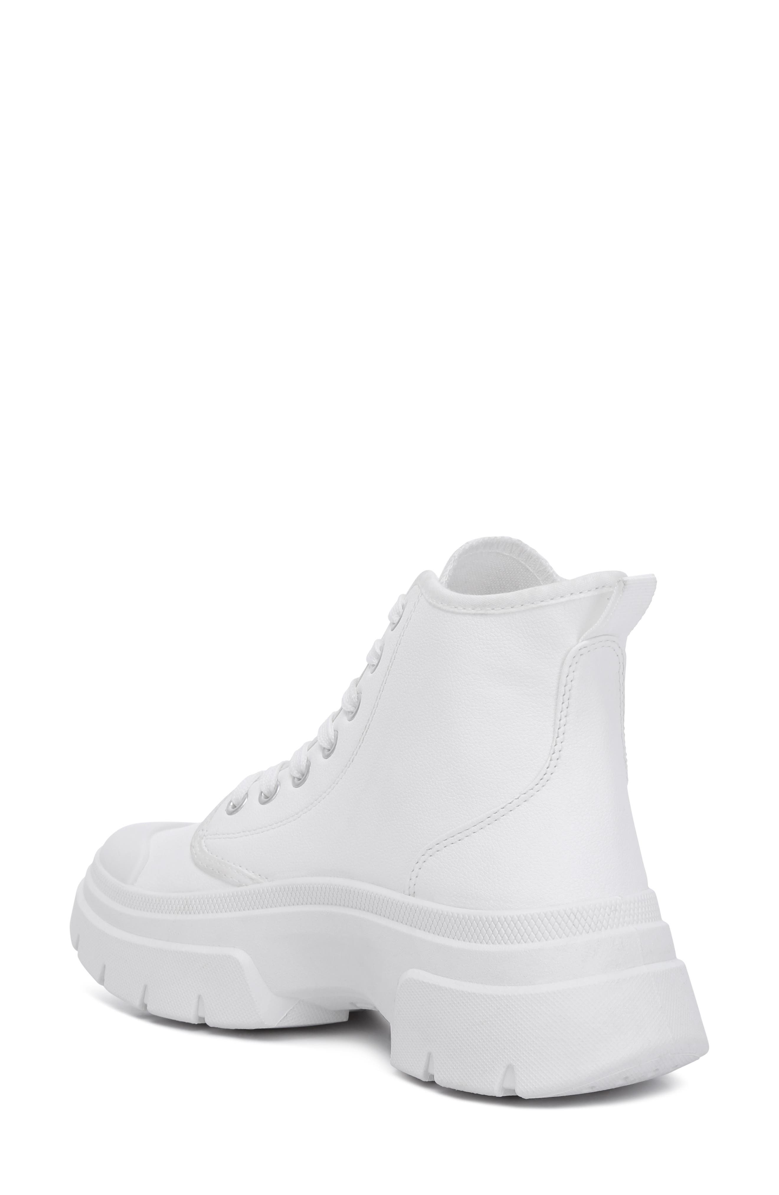 LONDON RAG Roxane Chunky Combat Boot, Alternate, color, White
