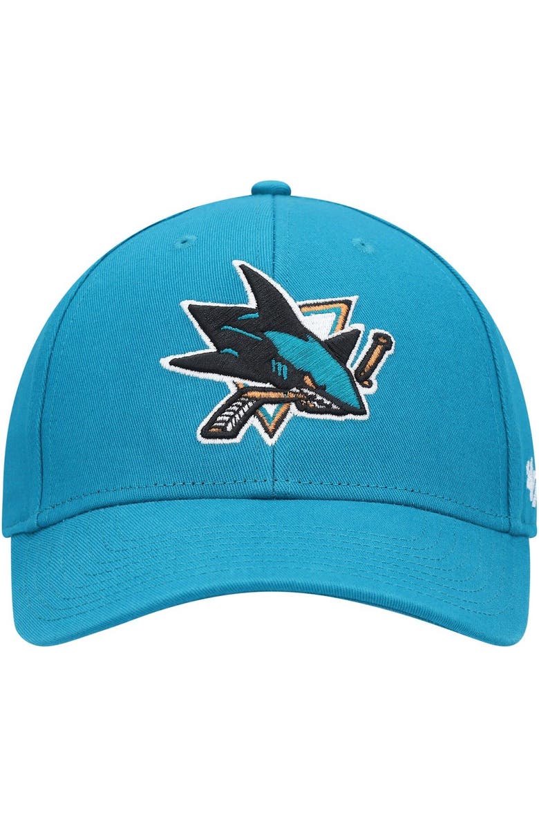 '47 Men's '47 Teal San Jose Sharks Legend MVP Adjustable Hat, Alternate, color, 