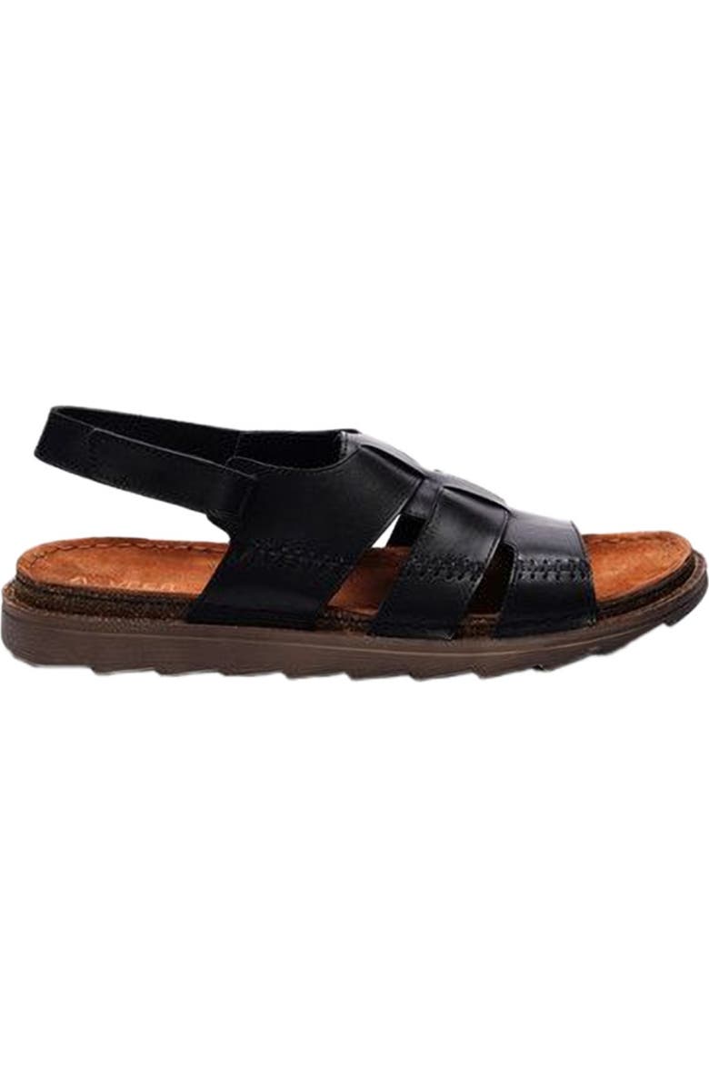 A. Veer Maldiva Back Strap Sandal, Alternate, color, Black Leather