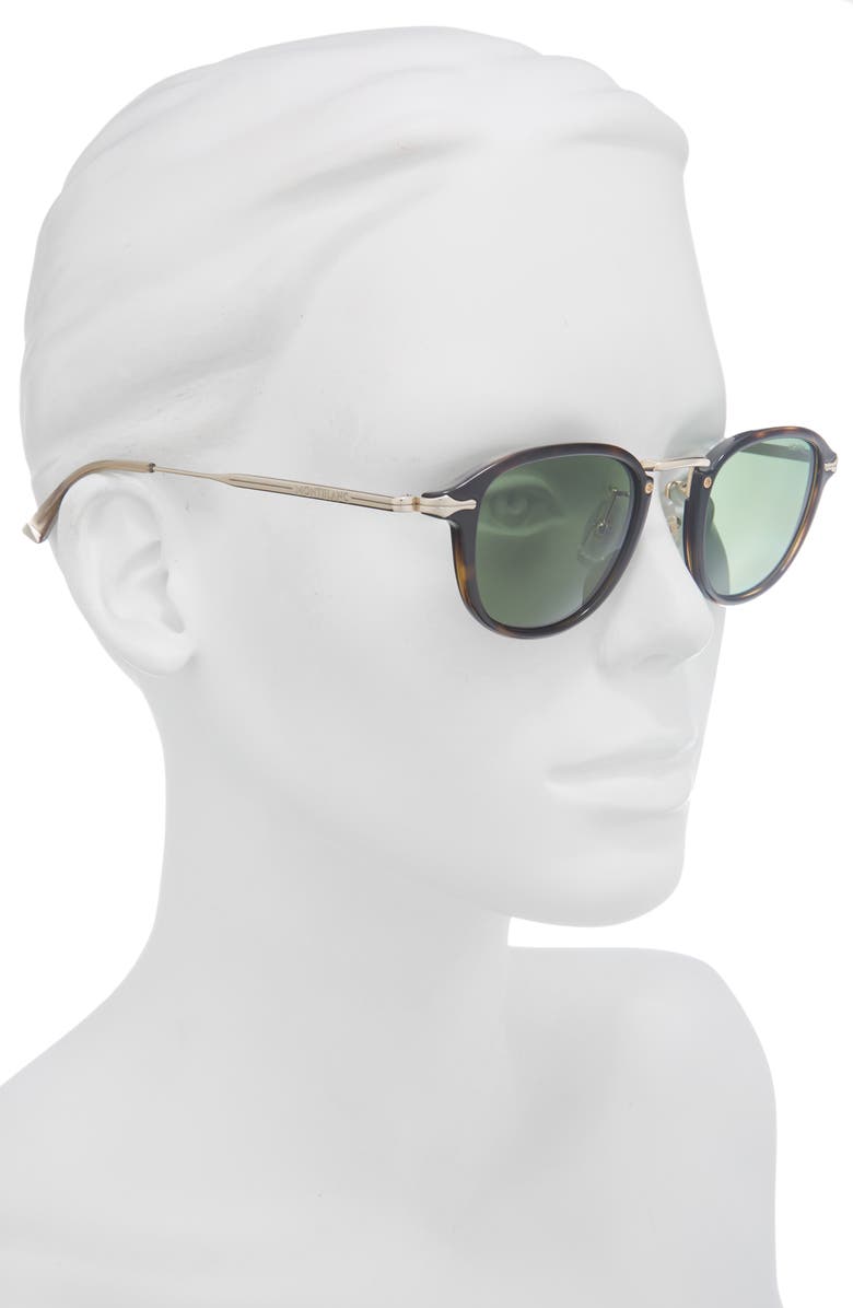 Montblanc 48mm Square Sunglasses, Alternate, color, Havana Gold Green