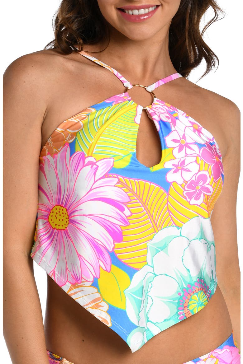 Botanical Tankini Top, Main, color, YELLOW