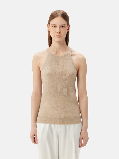 Gobi Mongolian Cashmere Organic Color Cashmere Top In Warm Grey