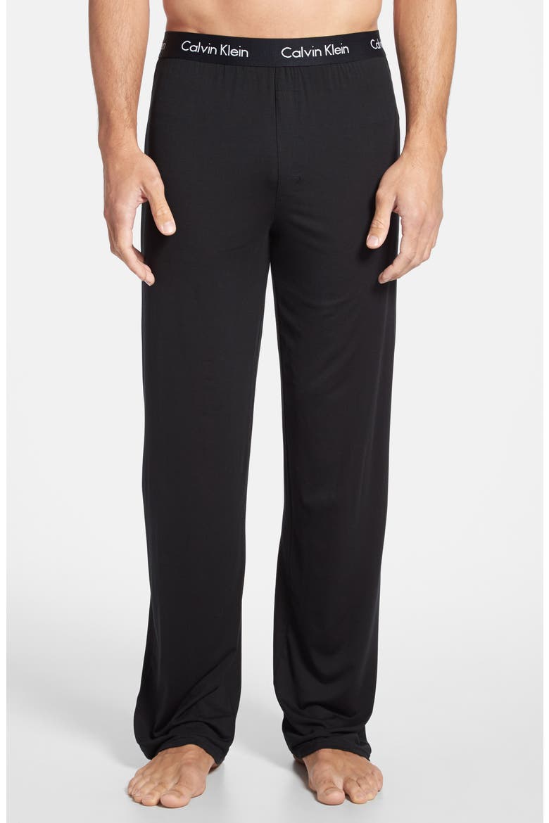 'U1143' Micromodal Pajama Pants, Main, color, BLACK